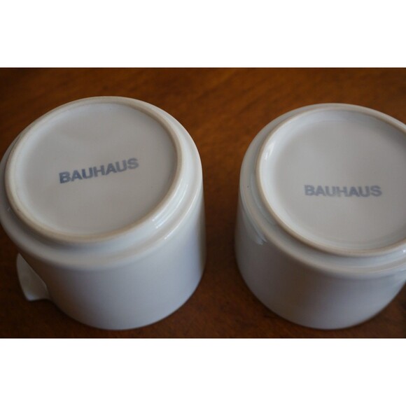 White Bauhaus Trend Pacific Coffee Tea Creamer & Sugar Set Isamu Kenmochi Vtg - Picture 9 of 11